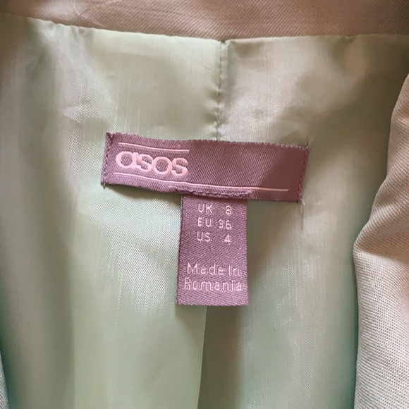 Oversized ASOS pastel green blazer - Picture 4 of 7
